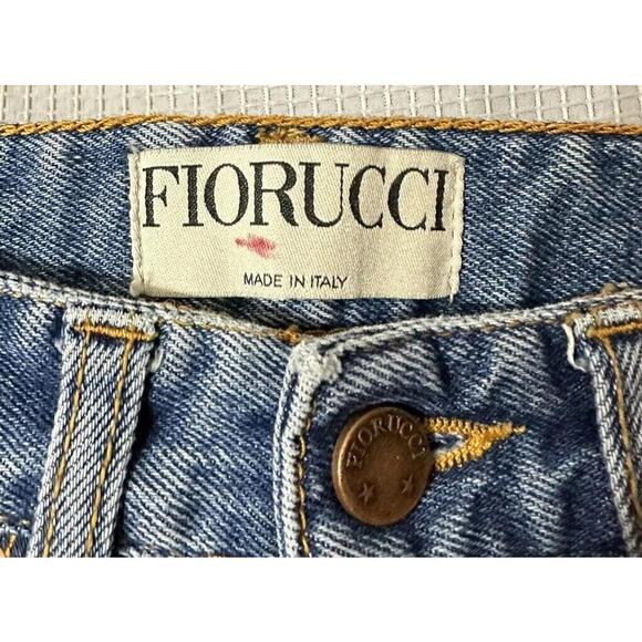 Fiorucci Italy Womens Ladies Juniors Salt‎ & Pepper YVES Slim Crop Jeans Size 24 - Picture 4 of 9